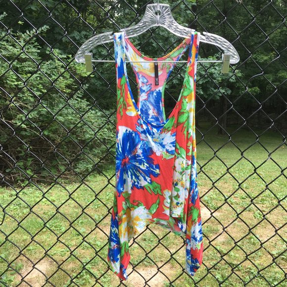 Love Culture Brightly Colored Floral Tank - Picture 1 of 3